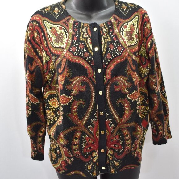 JONES NEW YORK‎ SPORT CARDIGAN SWEATER M - Picture 1 of 4